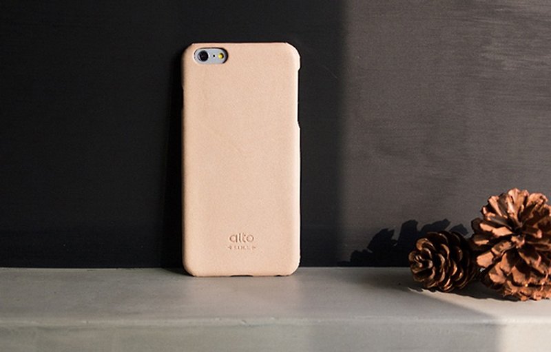 Alto iPhone 6S Plus Leather Case Back Original - Natural - Phone Cases - Genuine Leather Khaki