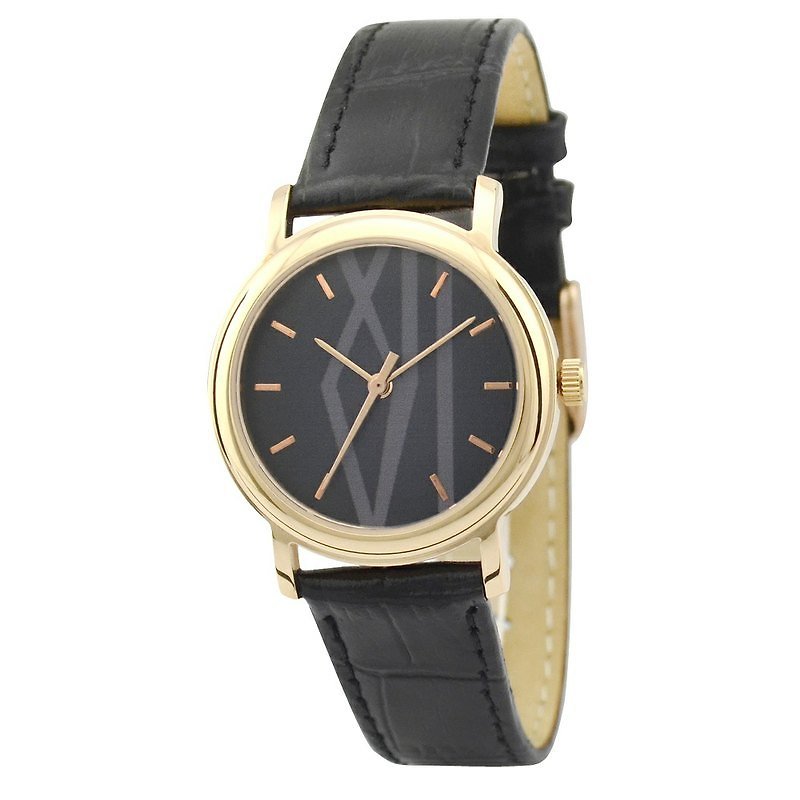 Ladies Rose Gold Watch Big Roman - Other - Other Metals Gold