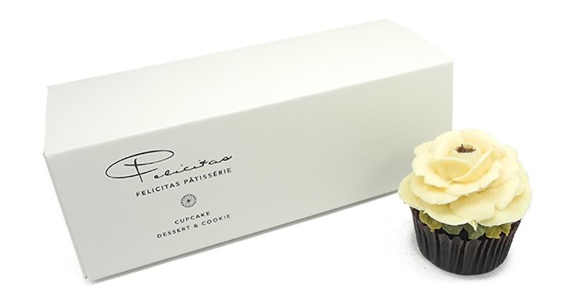 Felicitas Pâtissérie 香蕉玫瑰花型杯子蛋糕3入裝2組 - 其他 - 新鮮食材 黃色