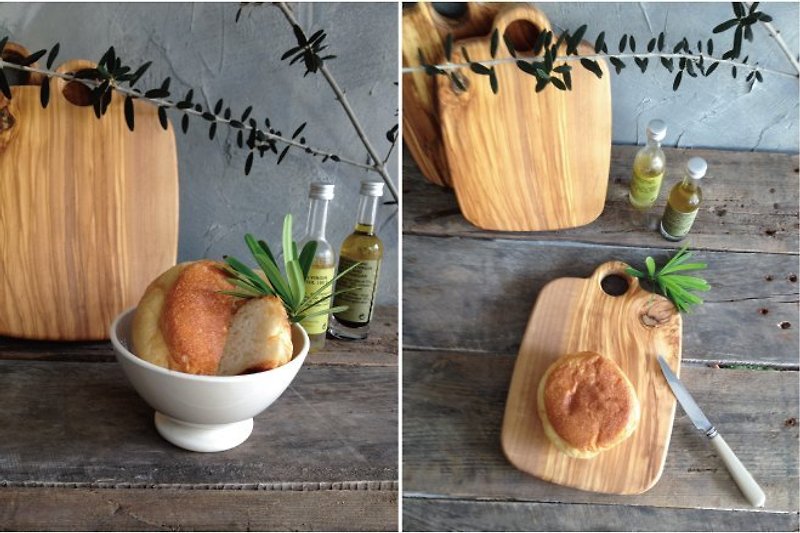 義大利好脾氣先生橄欖木麵包板 - 裝飾/擺設  - 木頭 咖啡色