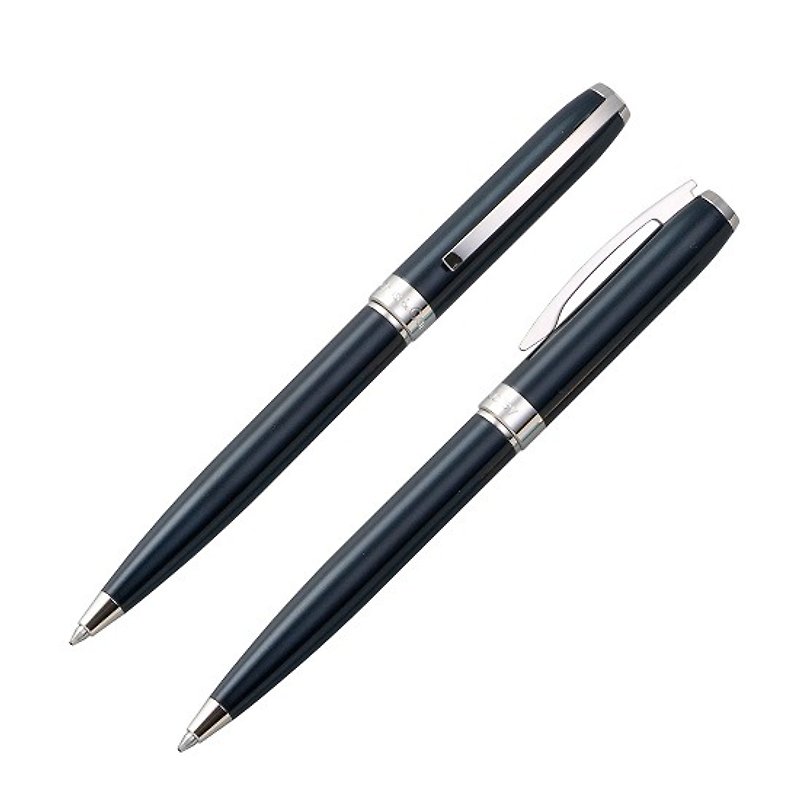 [Chris & Carey] Essence essence series (lettering) / black blue ballpoint pen - Ballpoint & Gel Pens - Other Metals Black