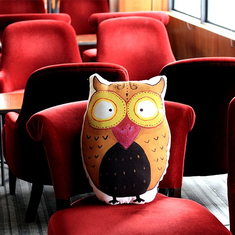 Pillow | tulip owl - Pillows & Cushions - Other Materials Multicolor