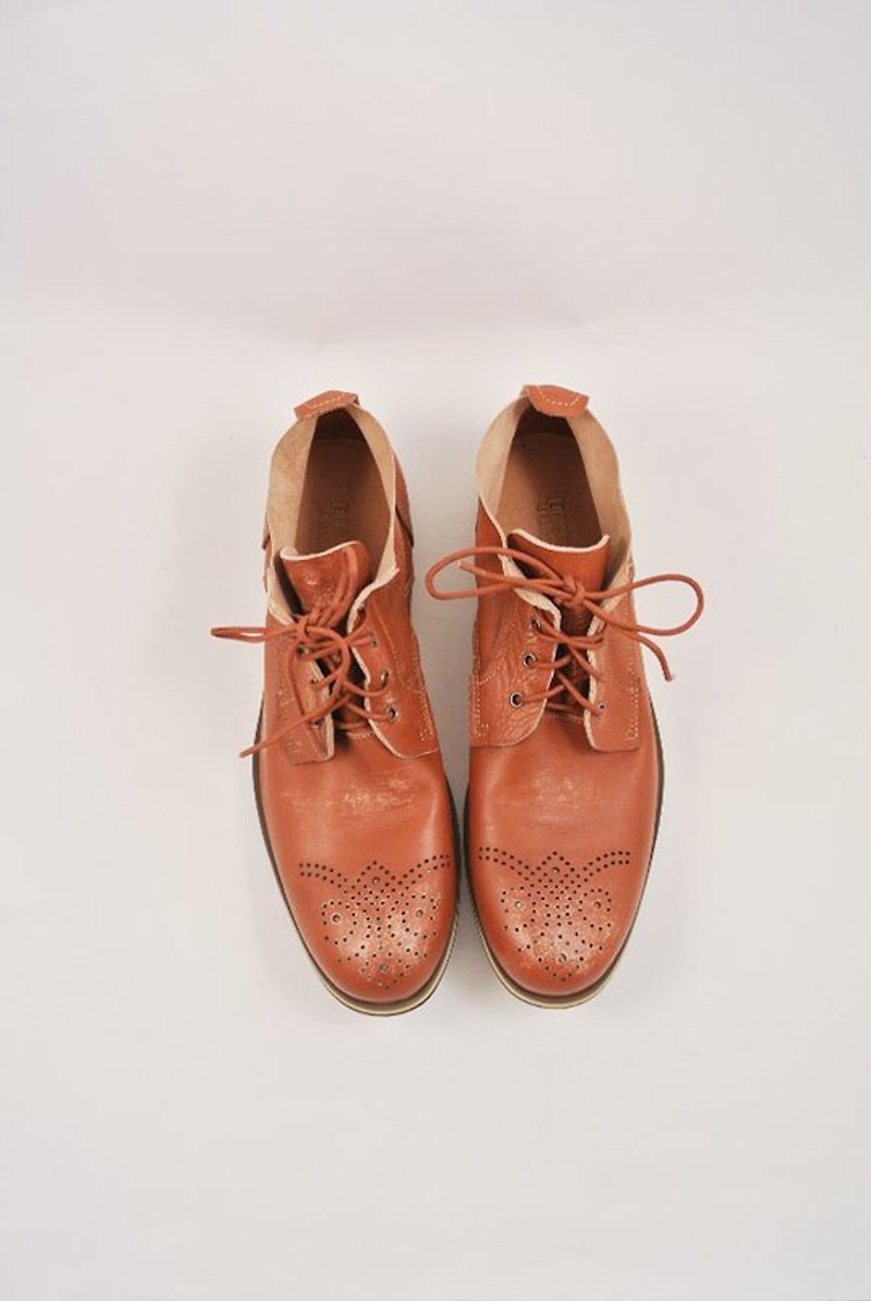 男朋友可以穿這麼帥嗎?帥帥可口奶茲Boots - Men's Casual Shoes - Genuine Leather Brown