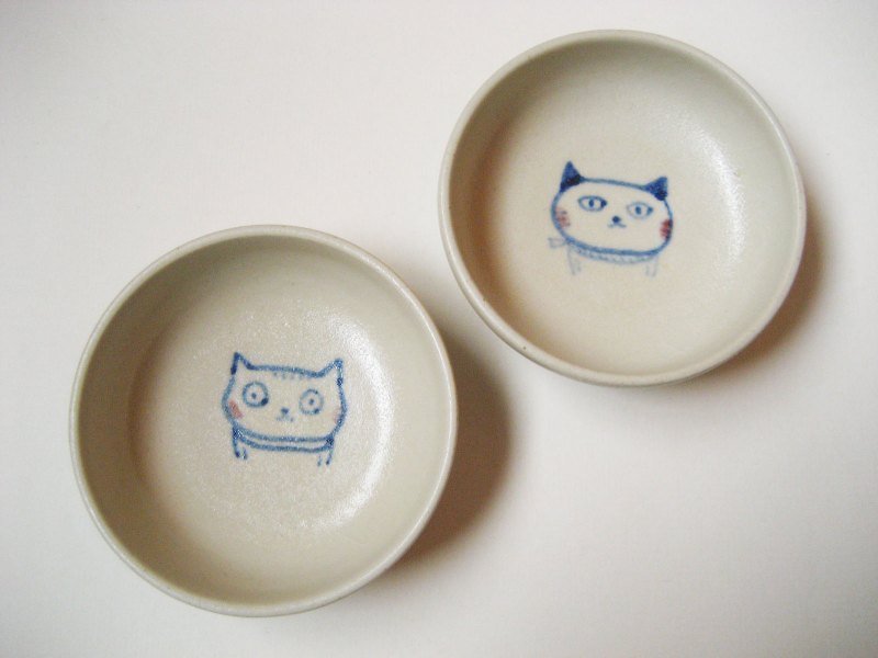 小貓零碼碟I - Small Plates & Saucers - Other Materials White