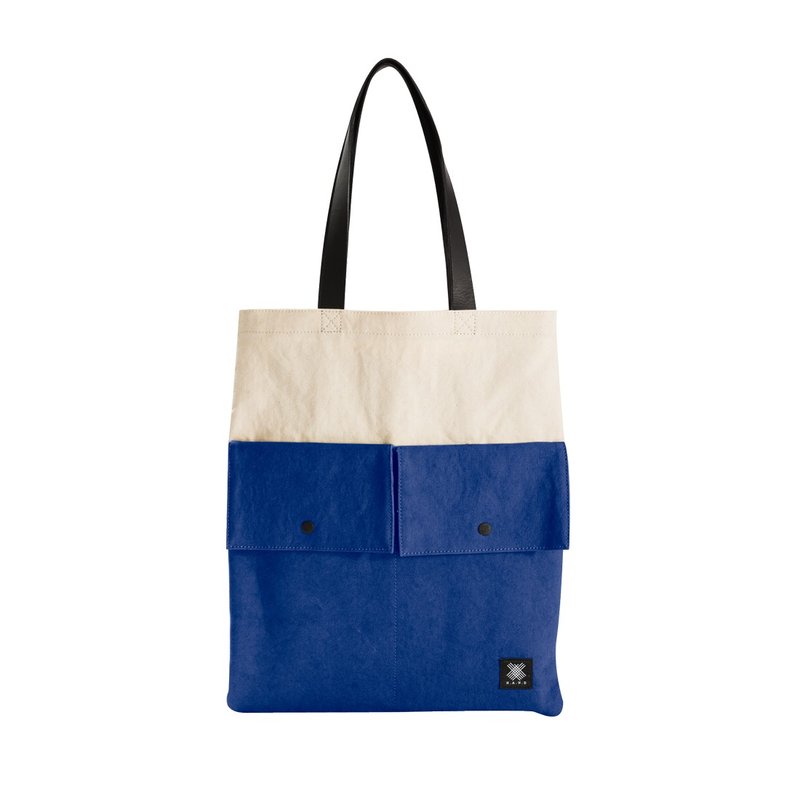 Trip Tote Bag - Blue - กระเป๋าแมสเซนเจอร์ - วัสดุอื่นๆ สีน้ำเงิน