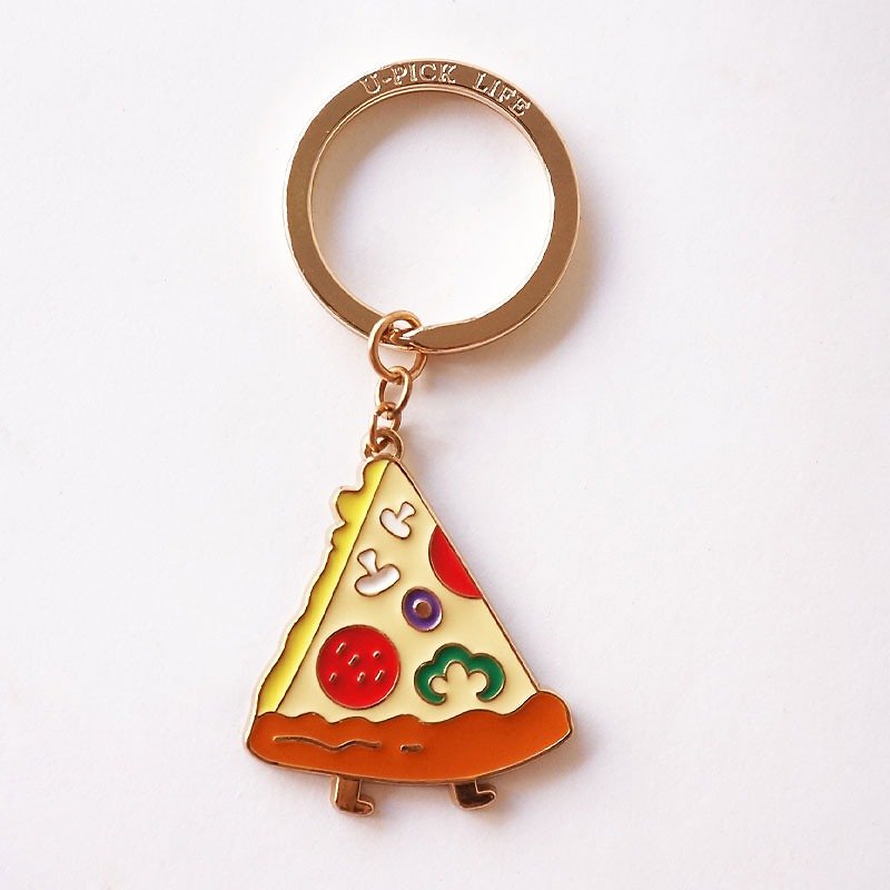 U-PICK Original Life Pizza Burger Food Series Keychain - ที่ห้อยกุญแจ - โลหะ 