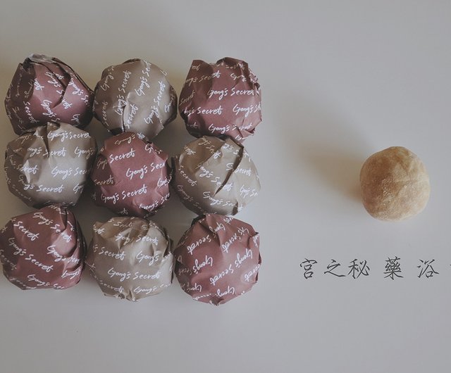 Gongzhimi 手作りバスボールギフトボックス 高麗人参紅花バスボール 3 個 Baizhi Royal Concubine バスボール 3 個 バスボール入浴剤 ショップ Gongssecret Pinkoi