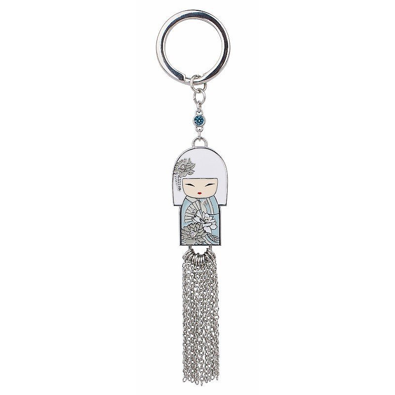 Kimmidoll and blessing doll pendant key ring Miyuna - Charms - Other Metals Blue