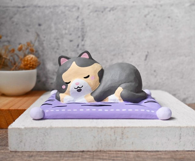 木製カリンバ 猫の彫刻付き　カスタムver 楽天市場】木彫り彫刻家 はしもとみお 猫の彫刻2 キタンクラブ
