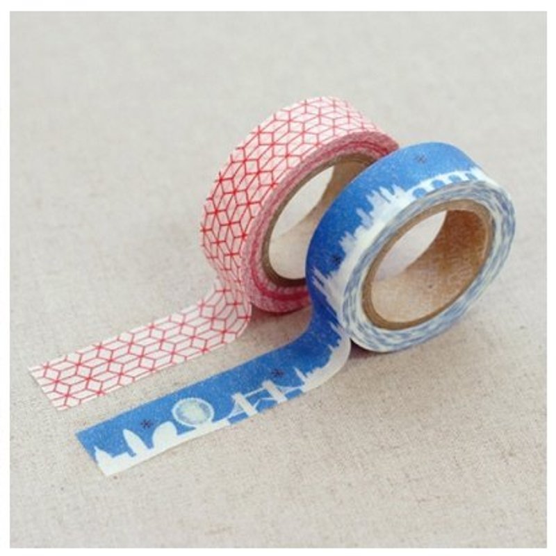 Dailylike and paper tape (2 into) 09-Misty, E2D97723 - Washi Tape - Paper Blue