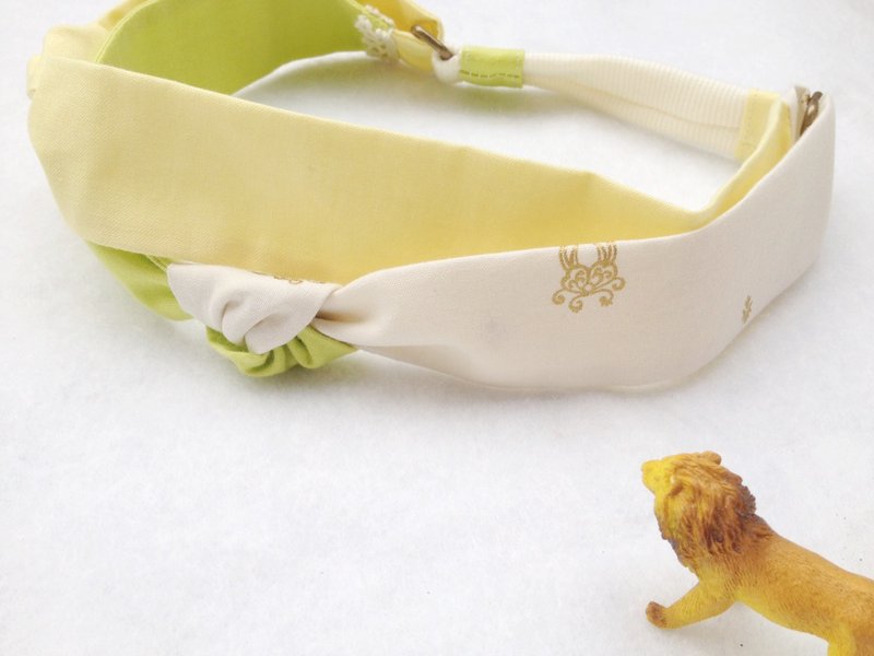 Handmade hair band :: Great lemon-lime - Hair Accessories - Other Materials Yellow