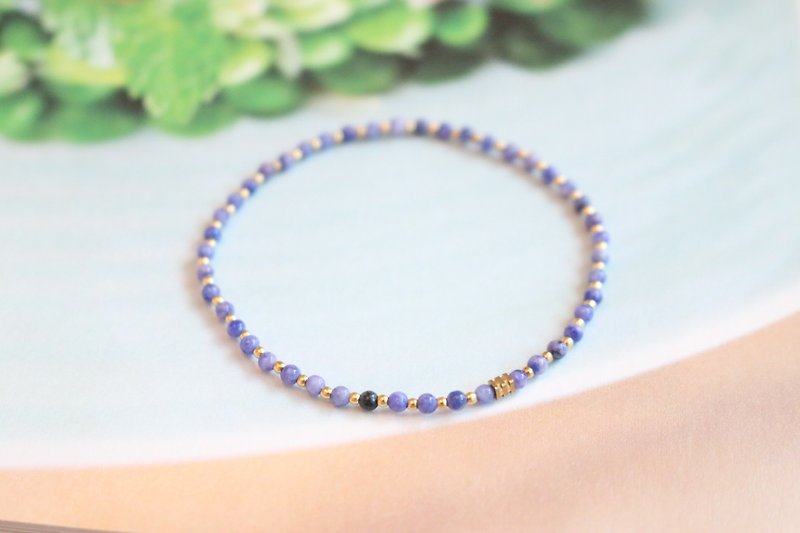 <☞ HAND IN HAND ☜> soda stone bracelet -500 (0342) - Bracelets - Gemstone Blue
