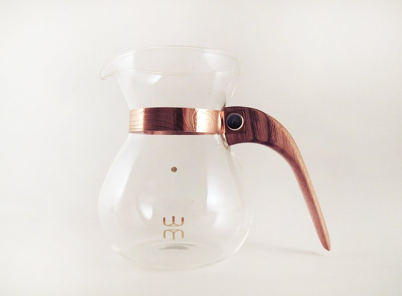 露 La Rosée / ウッド質感のコーヒーポット – シンプルモデル－胡桃の木－注文してから制作 - コーヒードリッパー - 木製 ブラウン