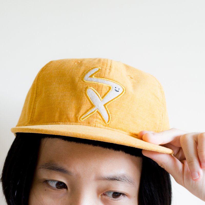 Boss ㄆ / baseball hat - หมวก - ผ้าฝ้าย/ผ้าลินิน สีเหลือง