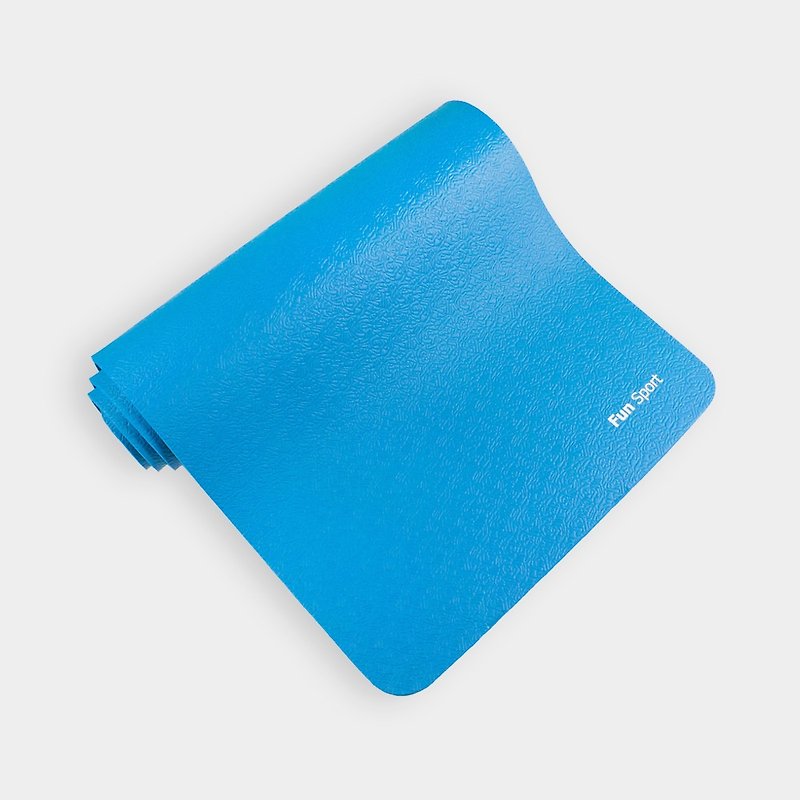 Fun Sport yoga Love Pass Yoga Mat Sports Pad (10mm) (61 wonderful blue) NBR material ★ send back pocket / yoga mat - Yoga Mats - Other Materials Blue
