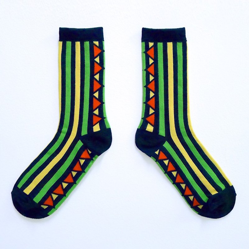 Extremely suspicious frog socks / Lai Teye soft / Animal Love series socks - Socks - Other Materials Multicolor
