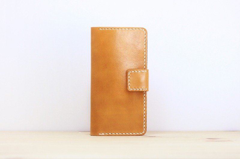 LION's Handmade Leather-- Apple iPhone 6 plus / 6s plus Phone Holster - เคส/ซองมือถือ - หนังแท้ สีทอง