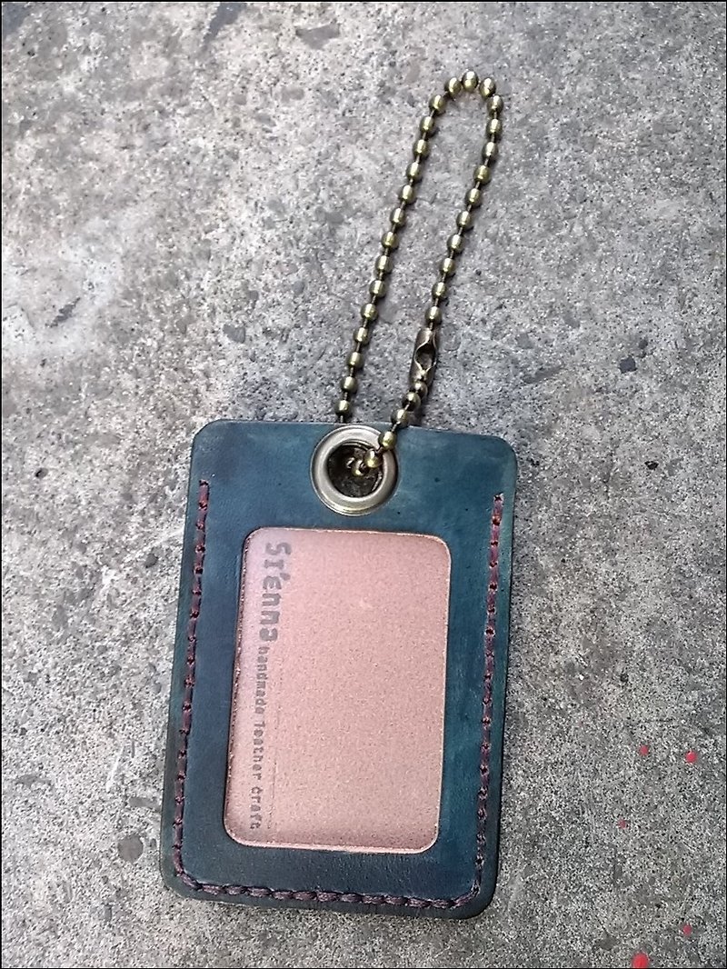 Sienna證件車票夾 - ID & Badge Holders - Genuine Leather Blue