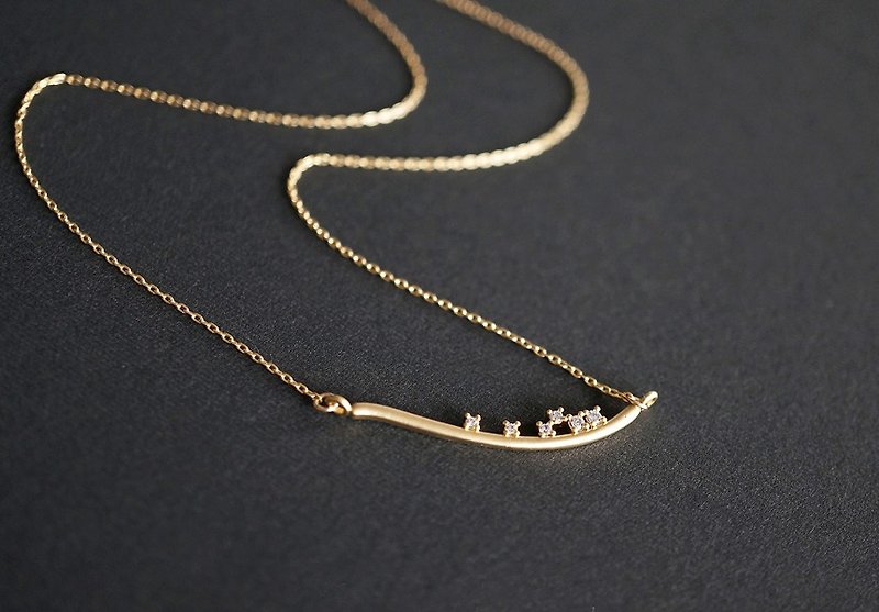 【14 KGF】 Necklace, CZ Branch - Necklaces - Other Metals Gold