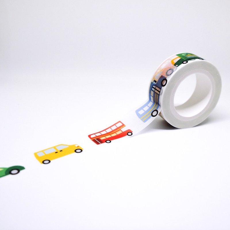 Road series masking tape : Cars - Washi Tape - Paper Multicolor