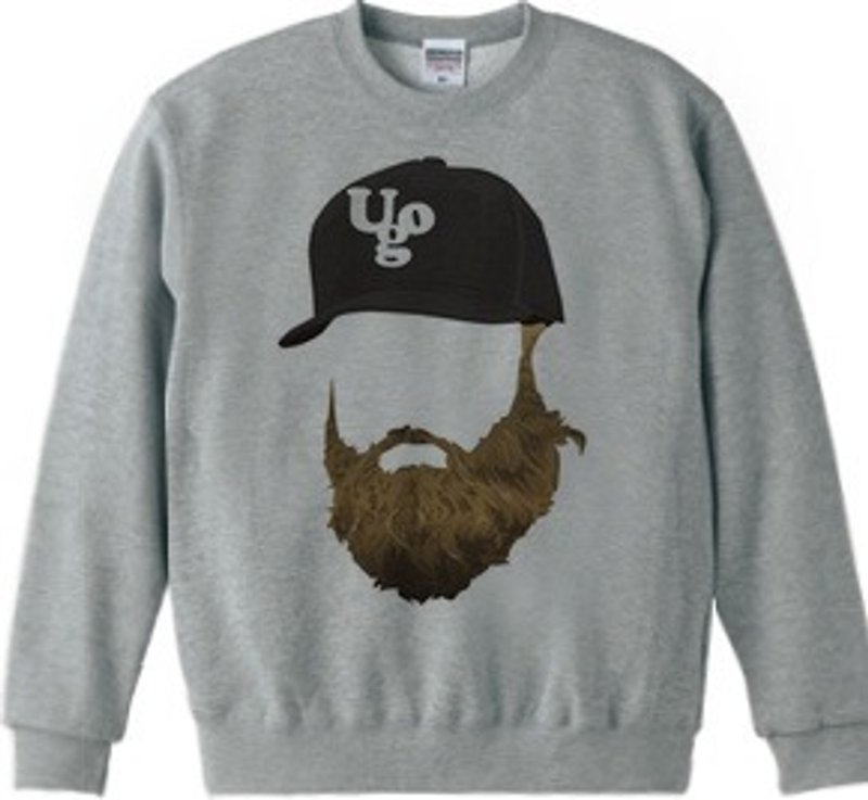 beard cap4 (sweat10.0oz) - Men's T-Shirts & Tops - Other Materials Gray