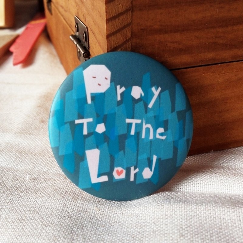[Print Countdown] small planet badge │Pray to the Lord [Christmas] [Christmas] - Badges & Pins - Waterproof Material Blue