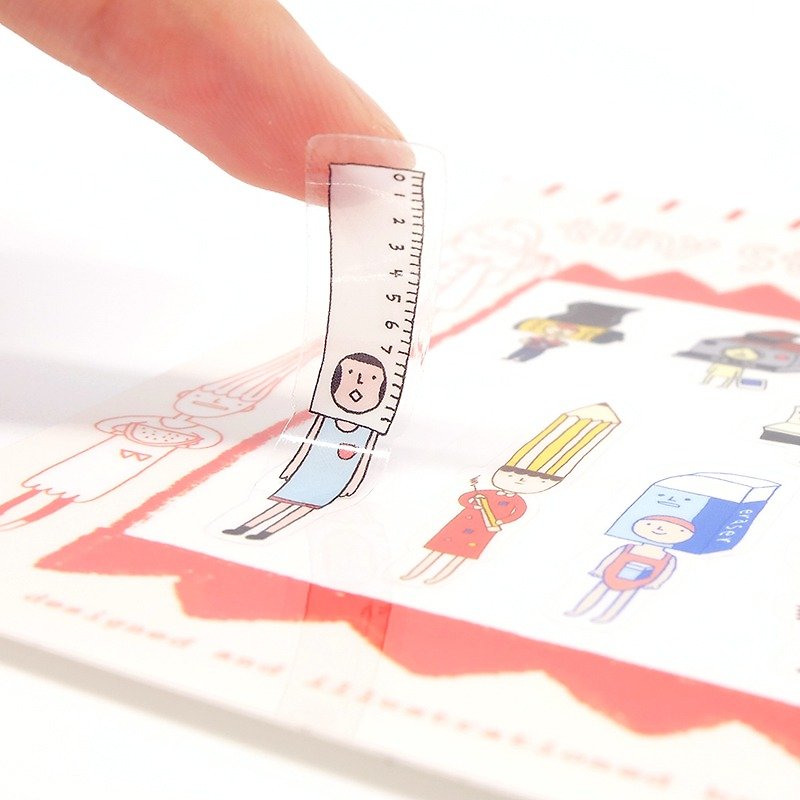 Die Cut Tiny Stickers - Set #2 - สติกเกอร์ - กระดาษ สึชมพู
