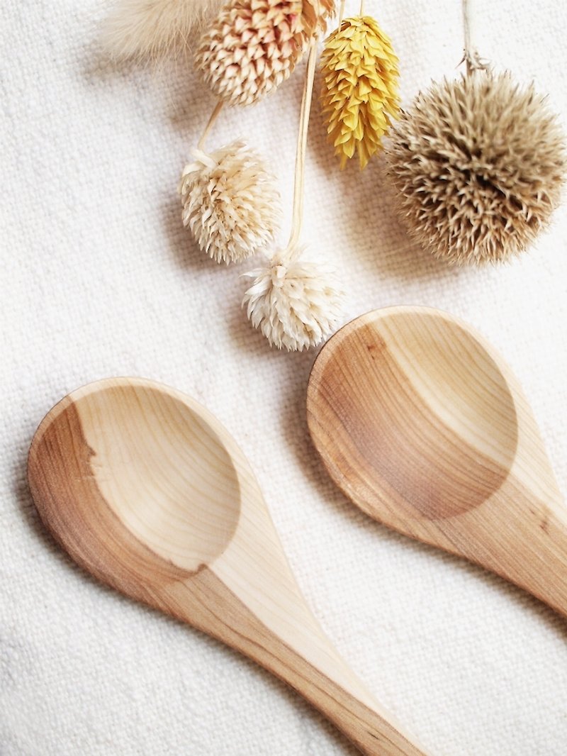 芬蘭 VJ Wooden 手工 木製  木湯匙 小木勺 - 餐具/刀叉湯匙 - 木頭 咖啡色