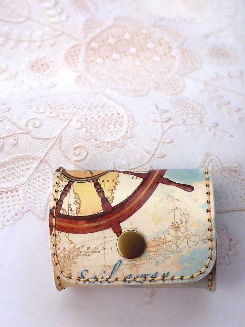 Hand-stitched leather purse - Coin Purses - Genuine Leather 