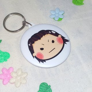[Katakura Kojuro] Mirror key ring + badge [two entries]