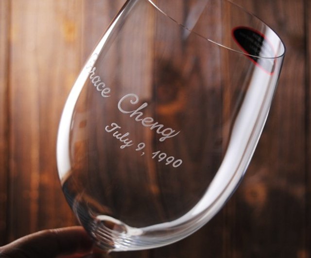 Customized Riedel Vinum Bordeaux Wine Glass