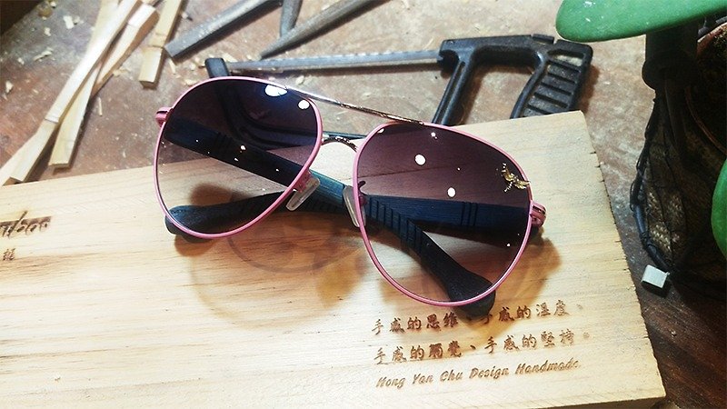 [MB] Taiwan handmade glasses fashion sunglasses series exclusive feel action art technology Aesthetics - Glasses & Frames - Bamboo Multicolor
