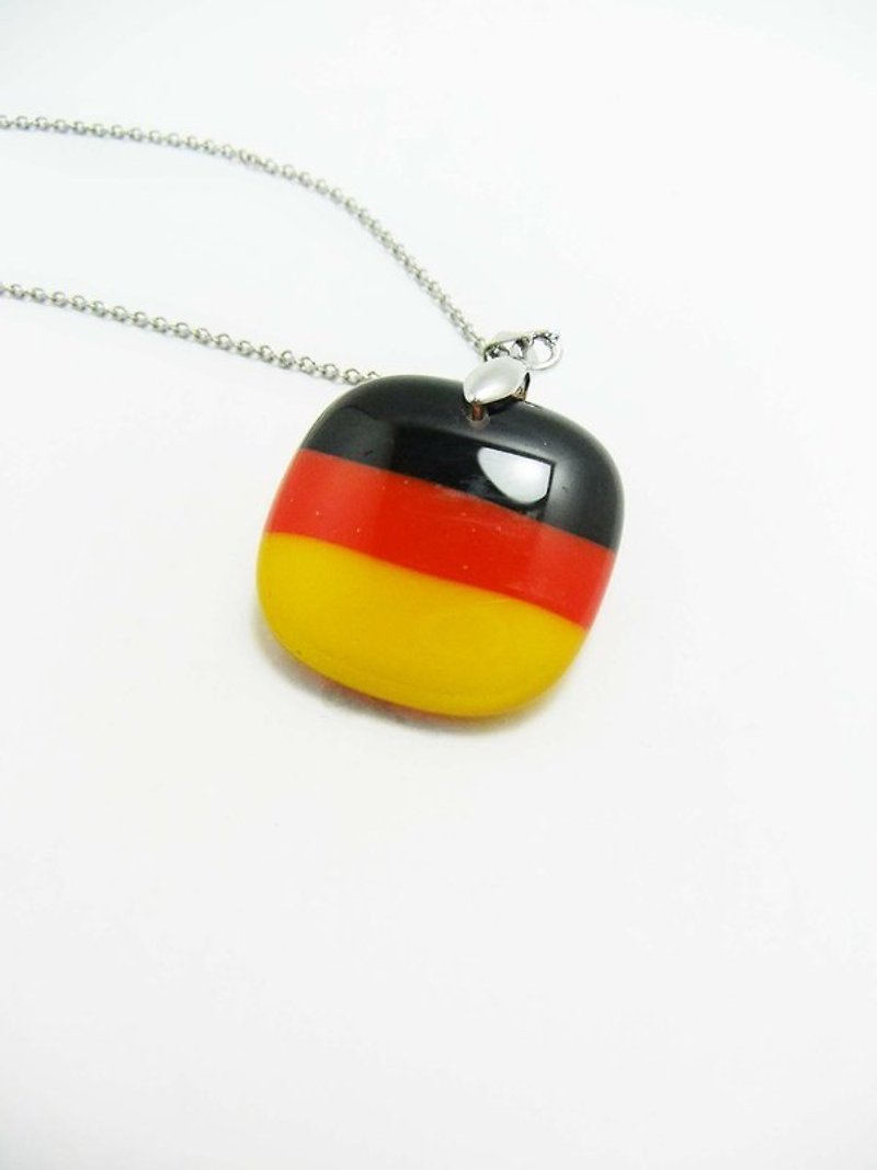 Flag Necklace Series - Germany - Necklaces - Glass Multicolor