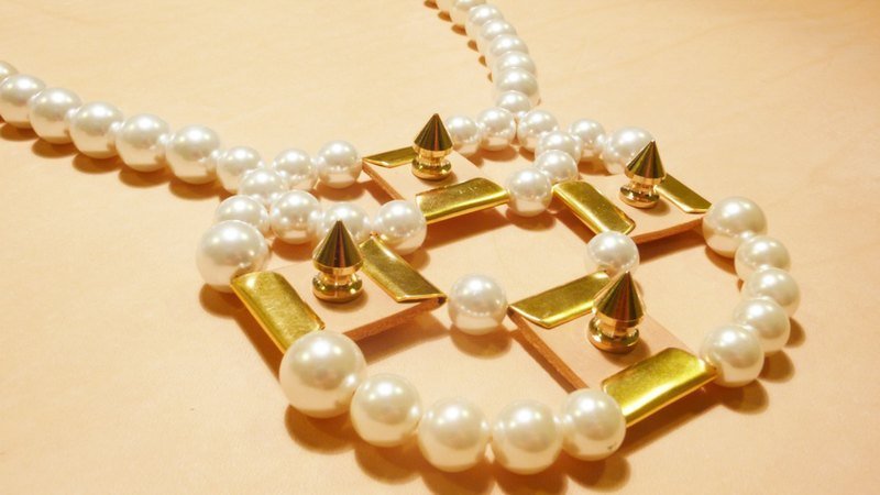 white pearl necklace - 項鍊 - 其他材質 