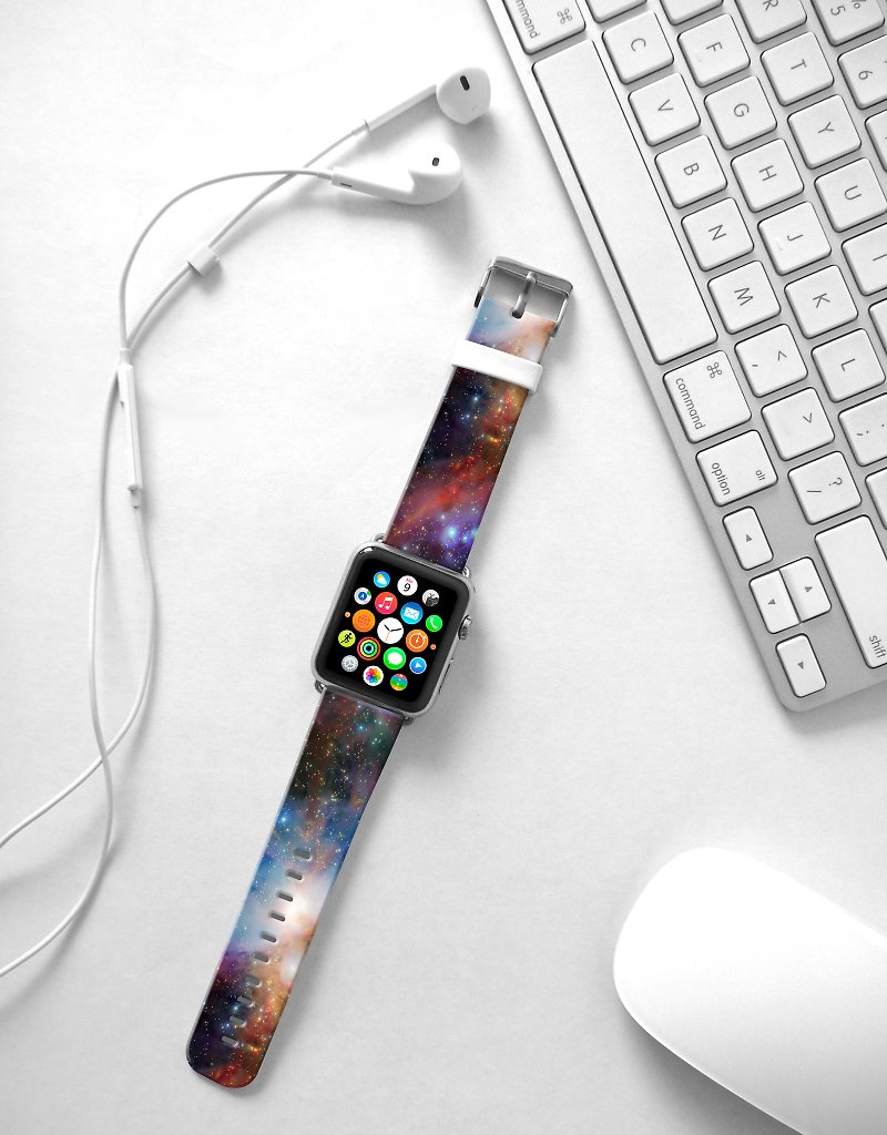 Apple Watch Series 1 , Series 2, Series 3 - スター ギャラクシー ネビュラ スター ナイト ウォッチ ストラップ バンド Apple Watch / Apple Watch Sport - 38 mm / 42 mm 使用可能 - 腕時計ベルト - 革 