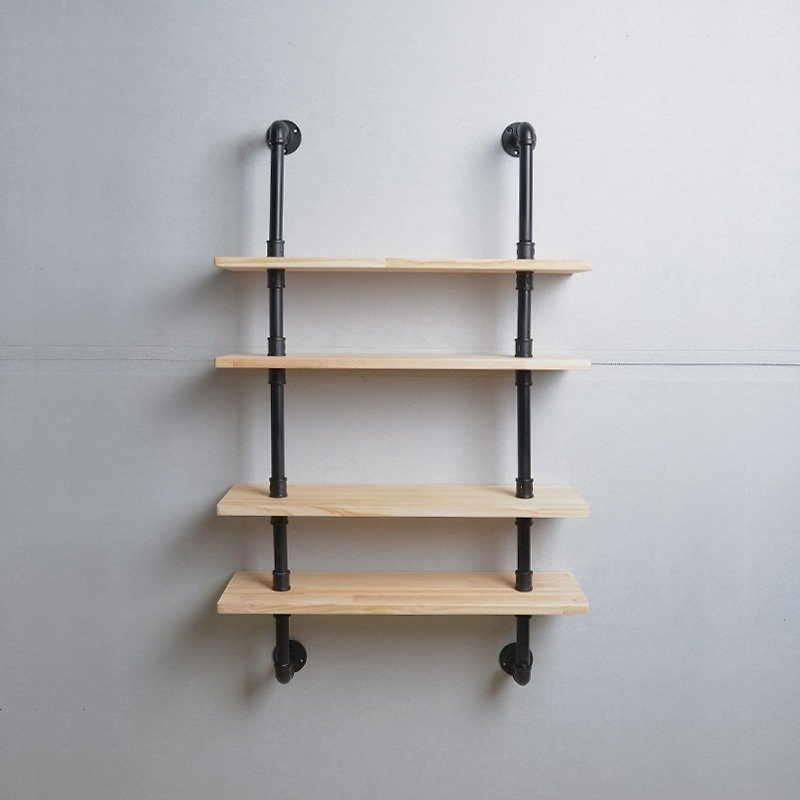 Industrial wind multifunctional water pipe rack _ black matte E style - Other - Other Metals Black