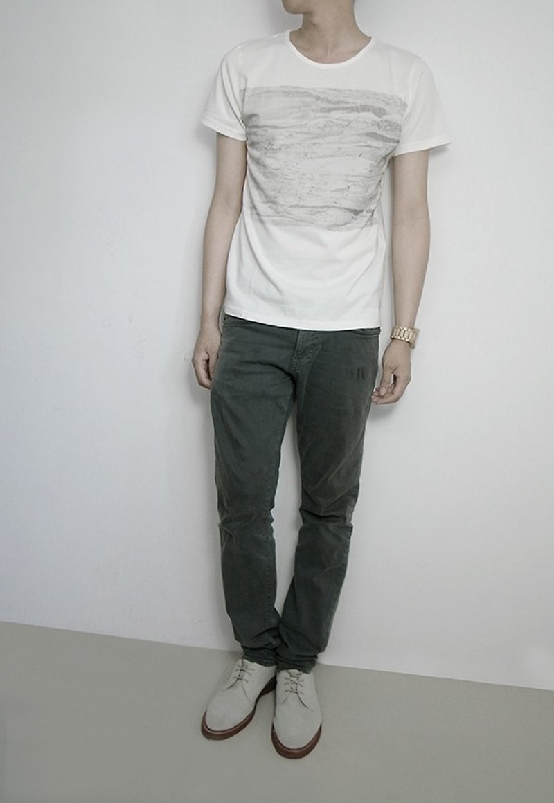 I. A. N Design stateless men's organic cotton short-sleeved T - Unisex Hoodies & T-Shirts - Cotton & Hemp White