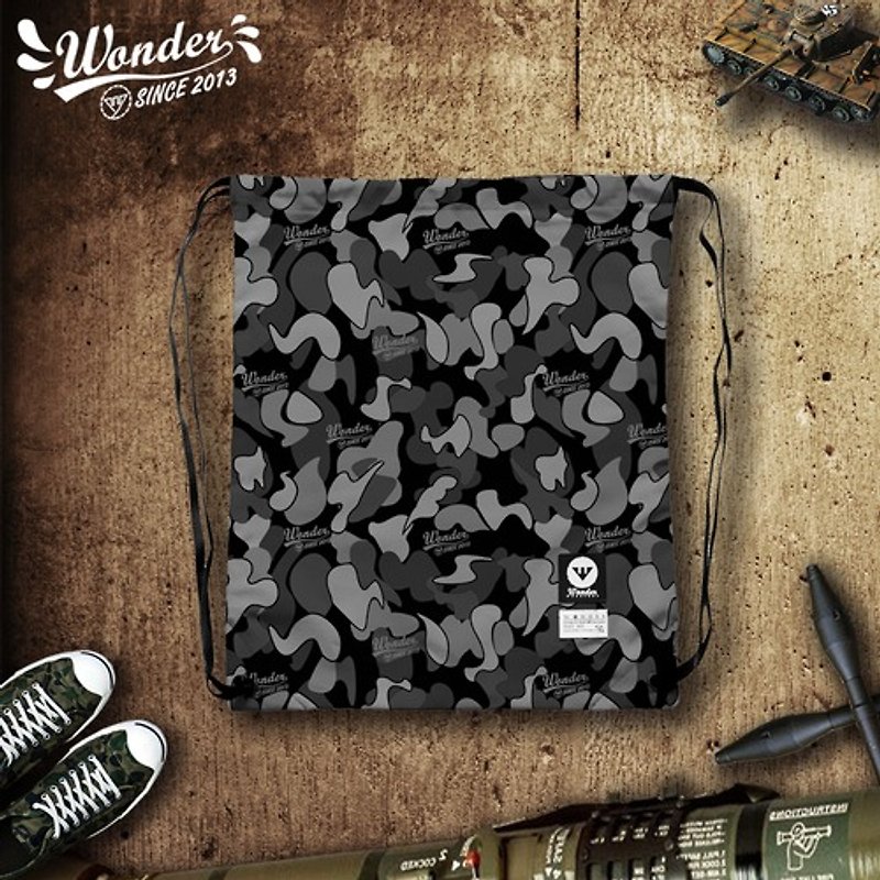 Camouflage brand after massive beam port backpack - Drawstring Bags - Other Materials Multicolor