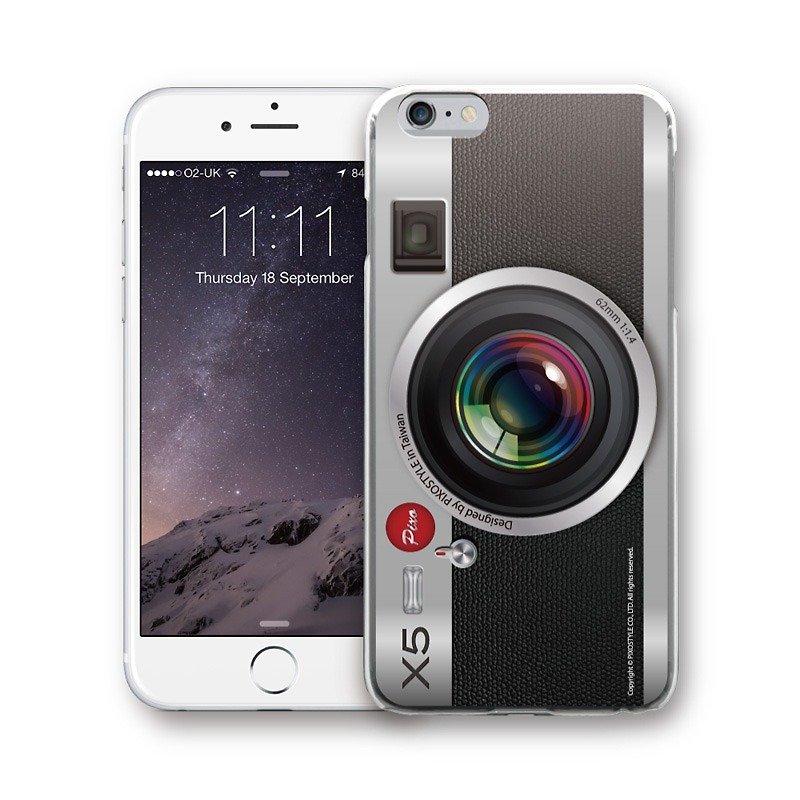 AppleWork iPhone 6 / 6S / 7/8 Original Design Case - Silver Camera PSIP-063 - Phone Cases - Plastic Gray