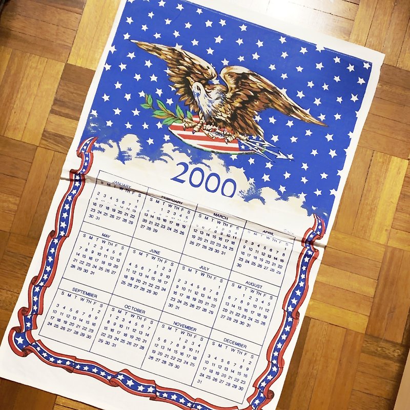 2000 American Early Years Canvas Calendar Eagle - Wall Décor - Other Materials Multicolor