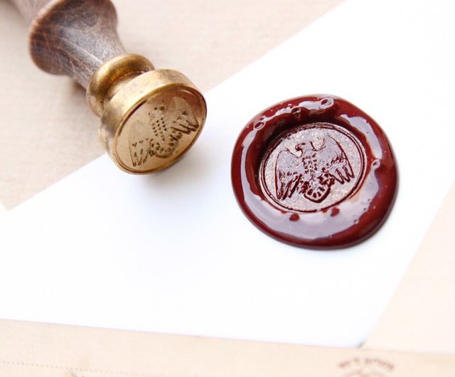 British early copper English letter sealing Wax medal gift box / classic  small texture - Shop REWENTUNG Stamps & Stamp Pads - Pinkoi