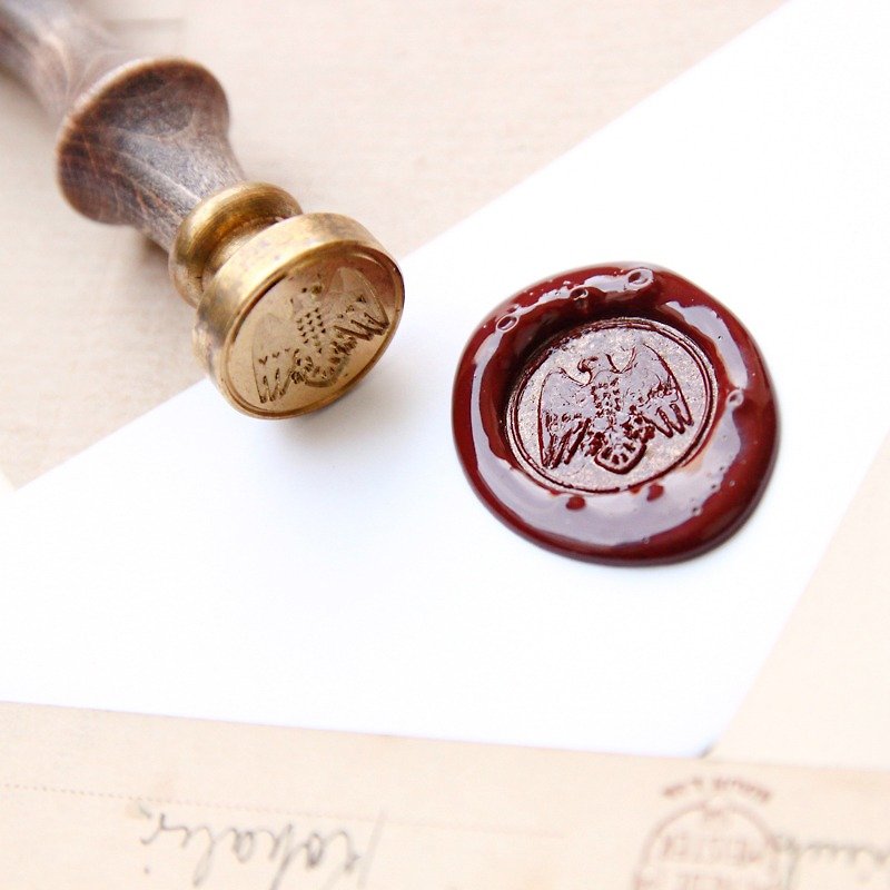 Sealing Wax Stamp Set w/a wax-Eagle - Stamps & Stamp Pads - Other Metals Red