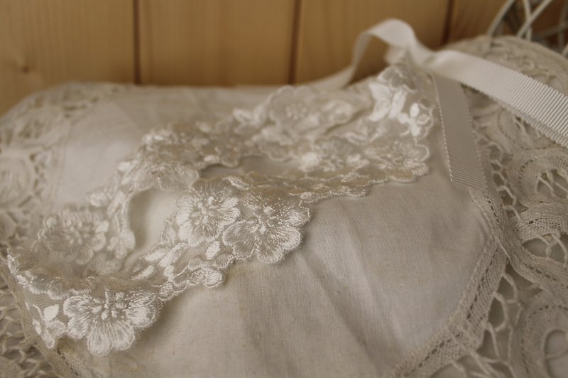 oleta hand made jewelry - white embroidered lace ribbon - เครื่องประดับผม - วัสดุอื่นๆ ขาว
