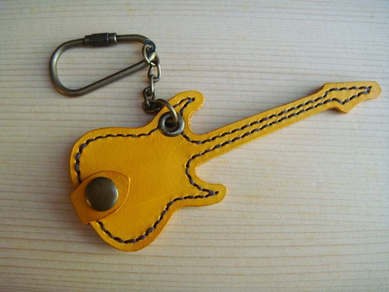 ISSIS - 吉他彈片pick隨身小袋小套鑰匙圈 - 其他 - 其他材質 橘色