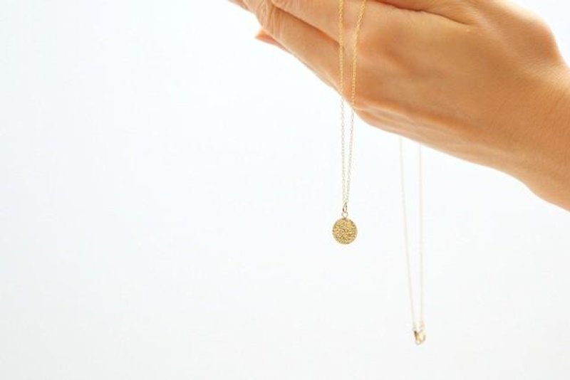 14kgf metal plate Necklace - ネックレス - 金属 ゴールド