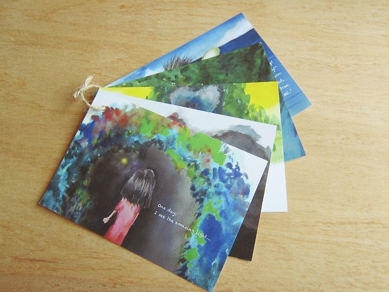 Hand-painted dream Kuka Group - Cards & Postcards - Paper Pink
