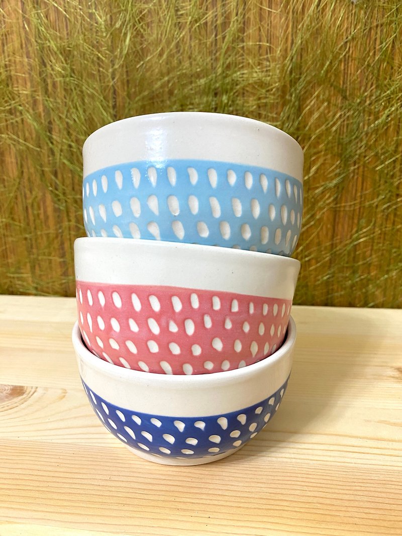 Raining bowls-broken by hand - Bowls - Pottery Multicolor