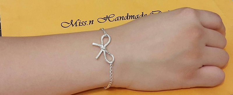 Bowknot Sterling Silver Bracelet/Gift/Valentine's Day/Anniversary - Bracelets - Other Metals Multicolor