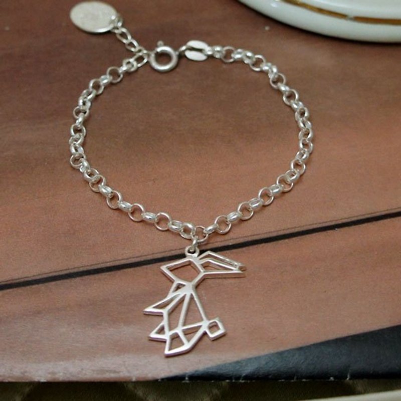 GEORGIA TSAO rabbit silver bracelets - Necklaces - Other Metals White