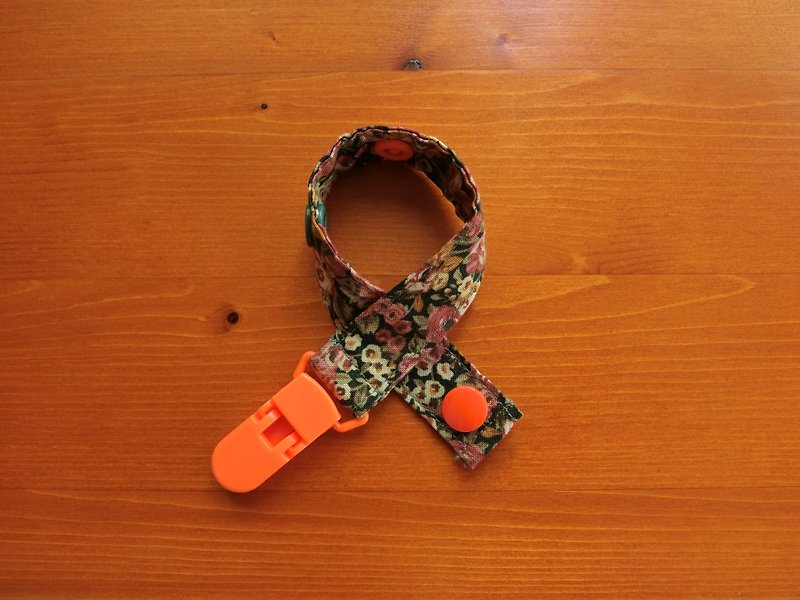 Retro Flower-Clip-on pacifier chain / toy belt - ผ้ากันเปื้อน - วัสดุอื่นๆ หลากหลายสี